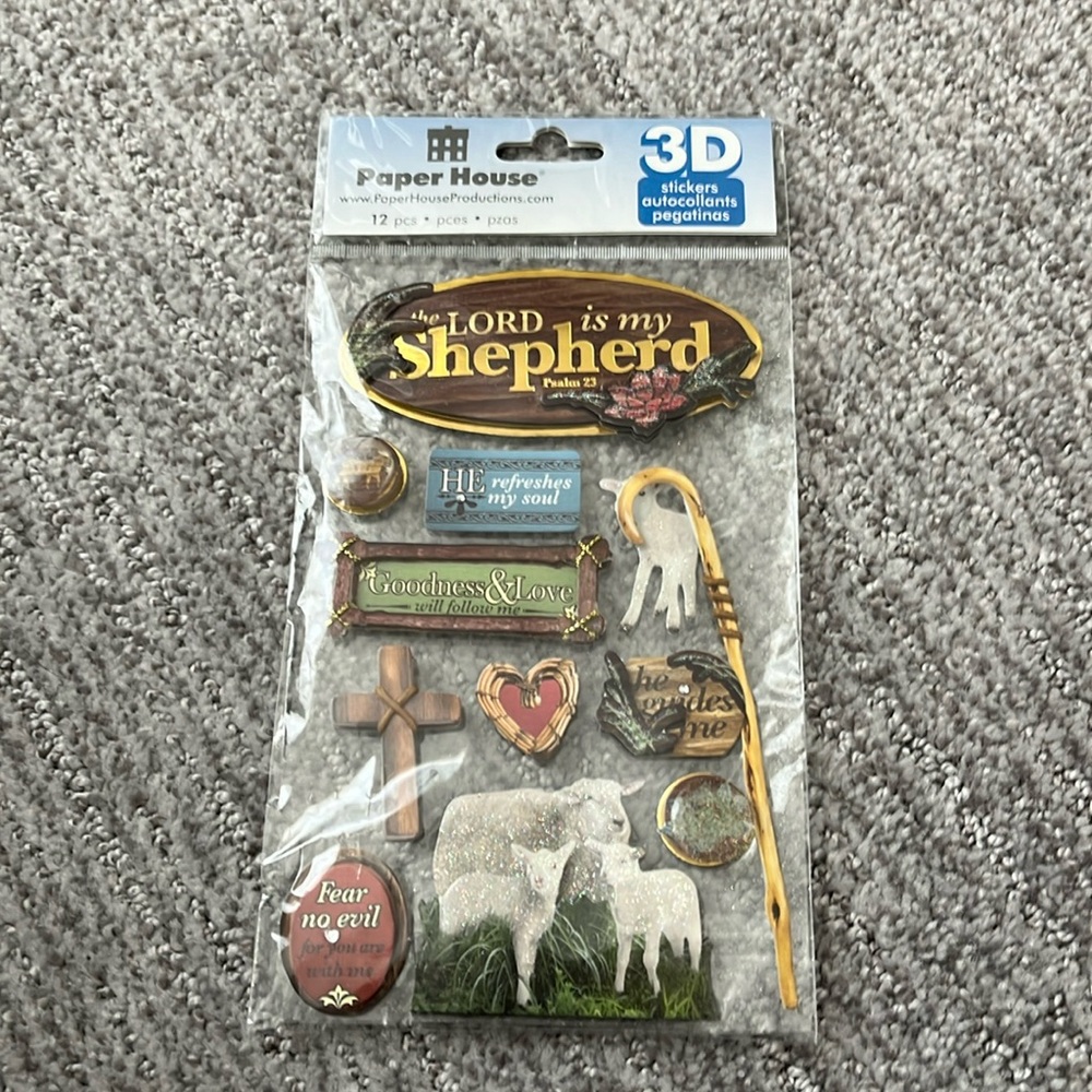 Paper House 3D Stickers 1 Sheet